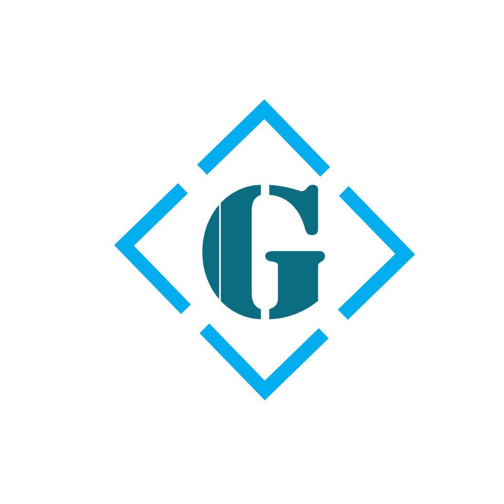 elementos de plantilla de diseño de icono de logotipo de letra g para su aplicación o identidad de empresa. vector
