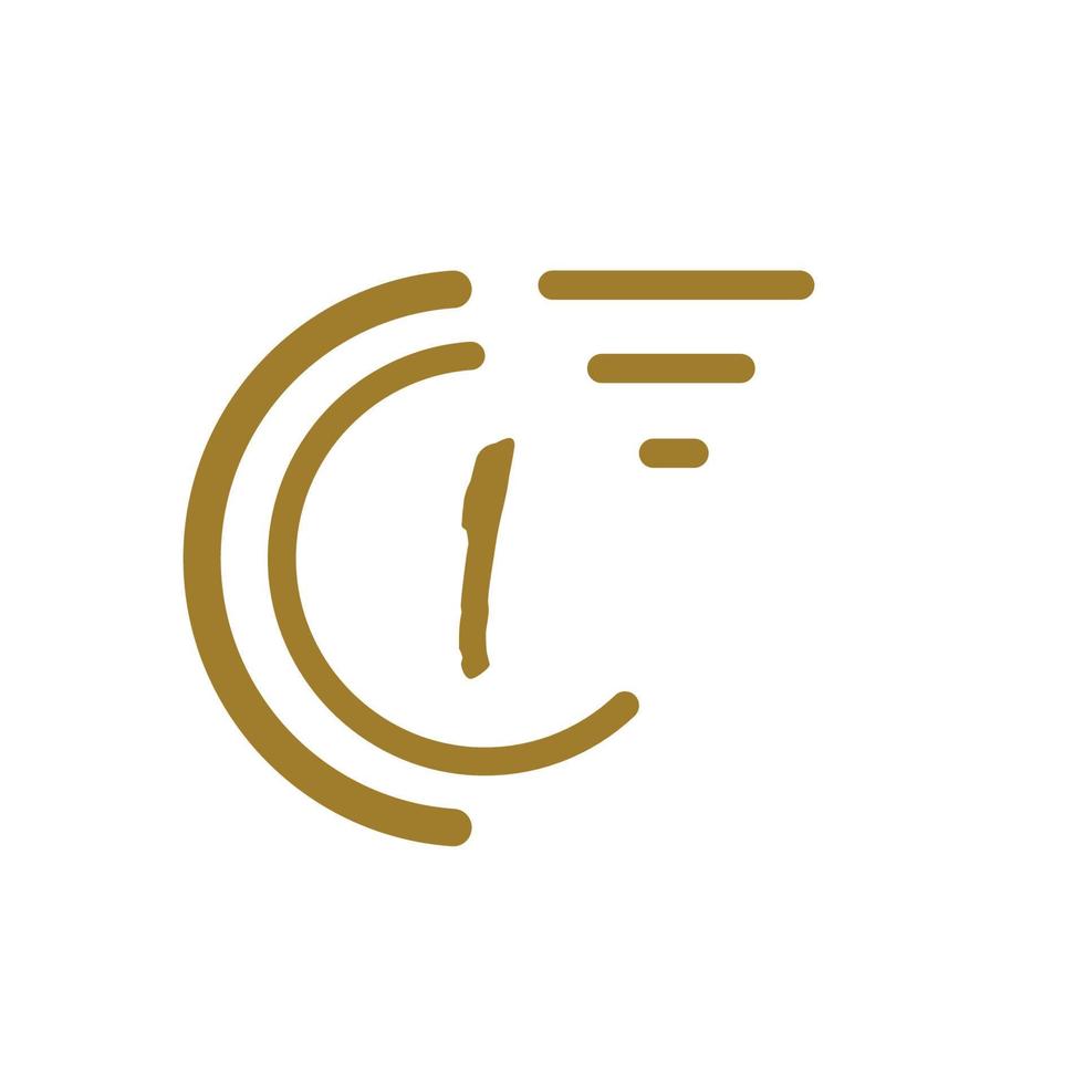 logotipo de la letra i. diseño de vector de logotipo de alfabeto