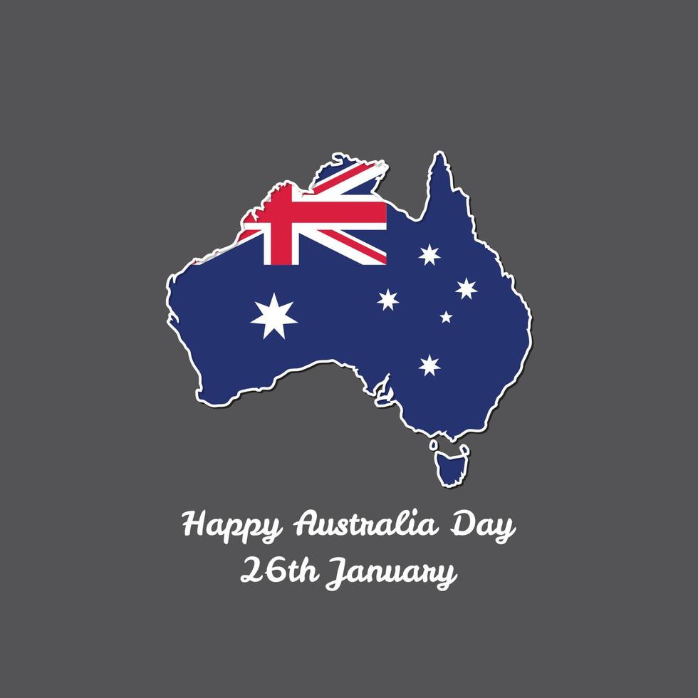 Australia Independence day card vector