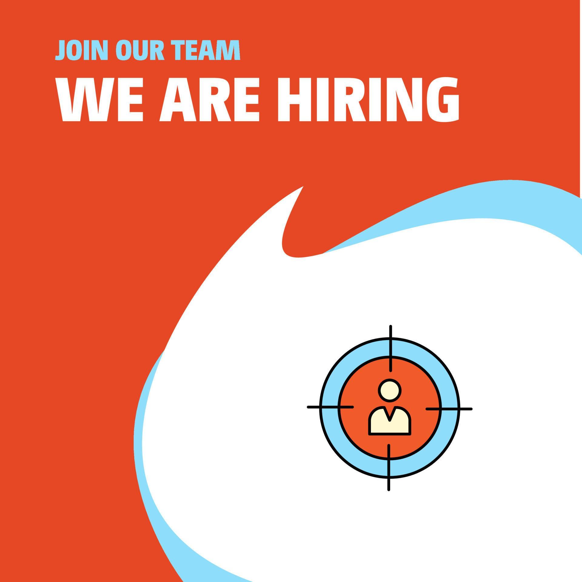Join Our Team Busienss Company Target We Are Hiring Poster Callout
