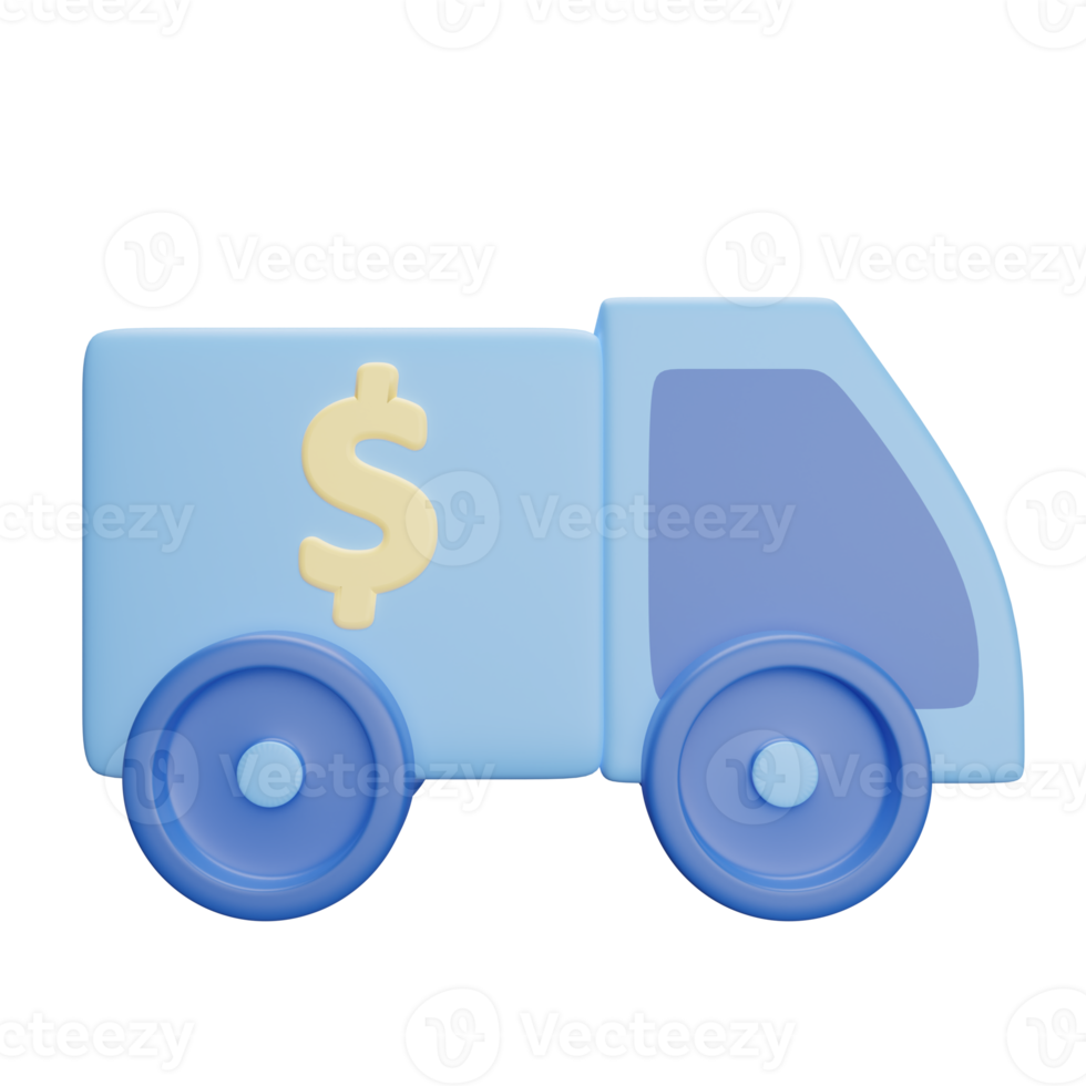 Bankzubringerwagen blau png