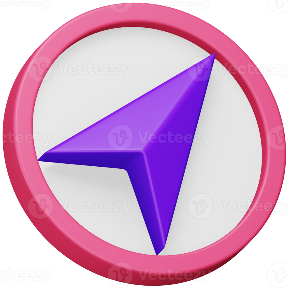 Navigator 3d rendering isometric icon. png