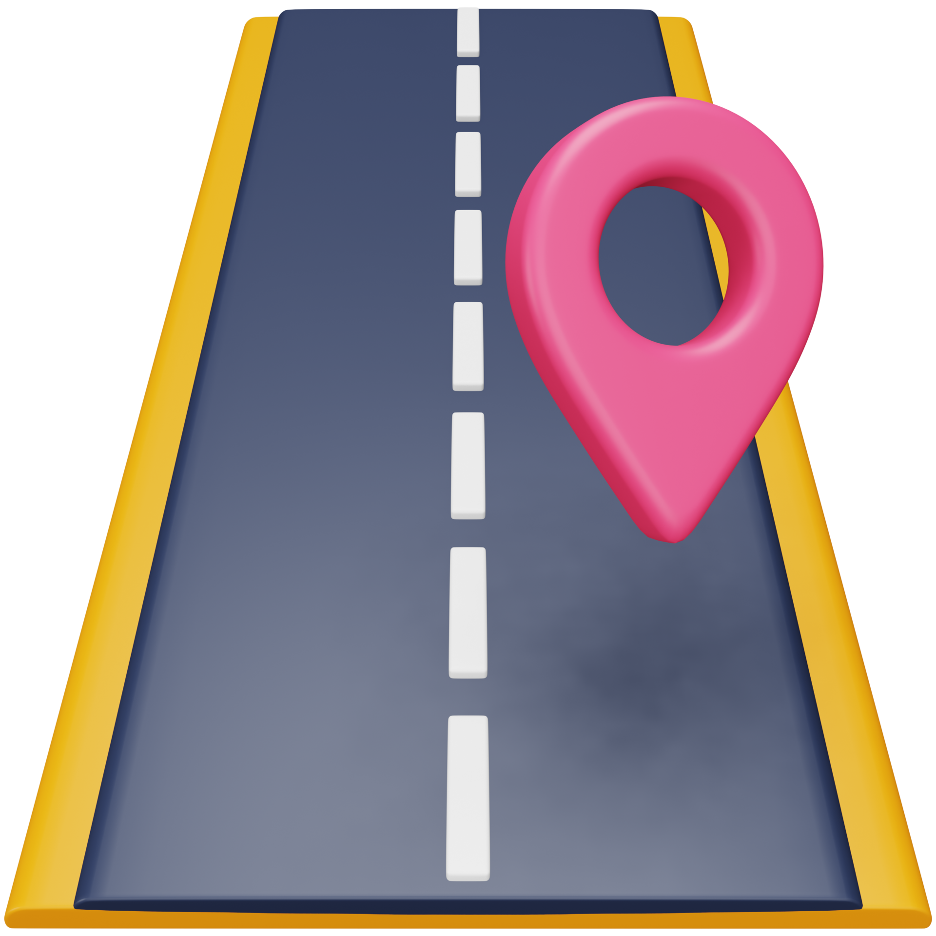 Road location 3d rendering isometric icon. 14060018 PNG