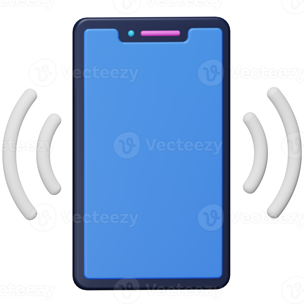 Smart phone 3d rendering isometric icon. png