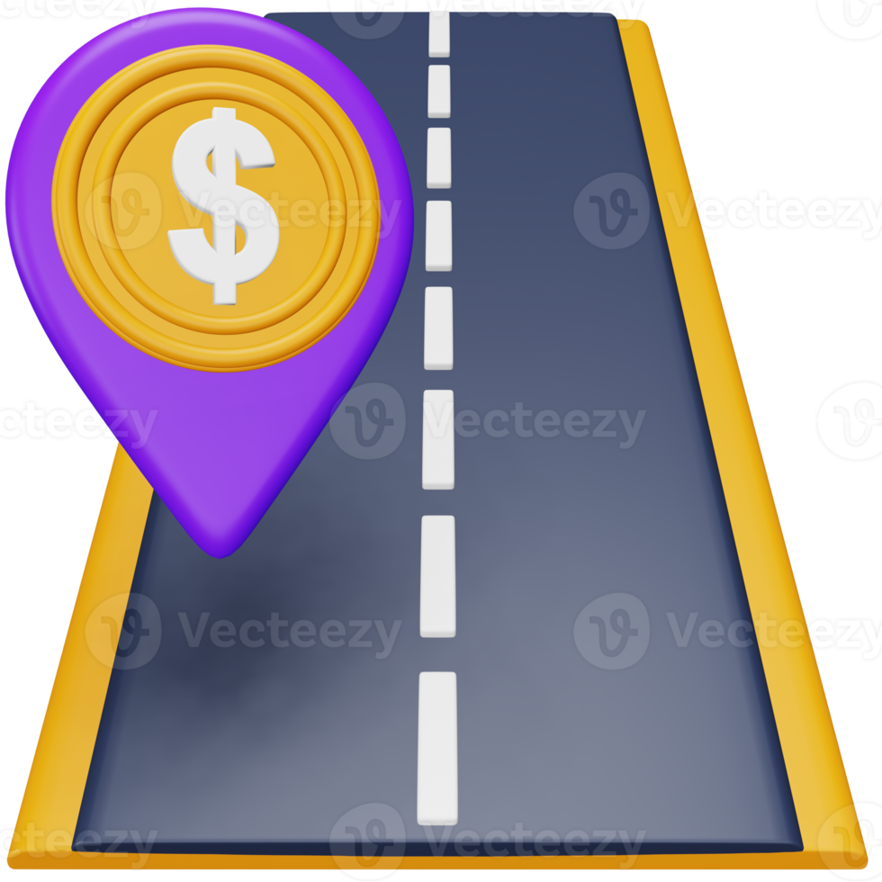 Tolls 3d rendering isometric icon. png