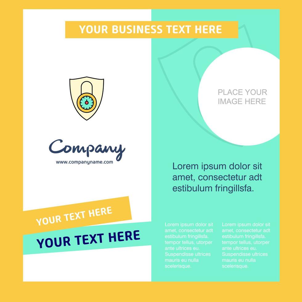 Protected Company Brochure Template Vector Busienss Template