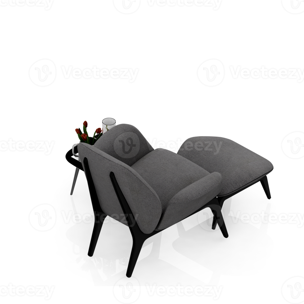 Isometric Armchair Isolated 3D render png