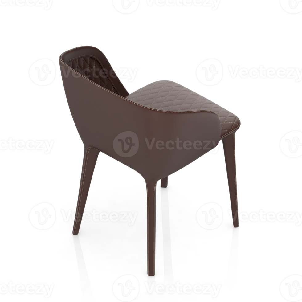 chaise isométrique rendu isolé 3d png