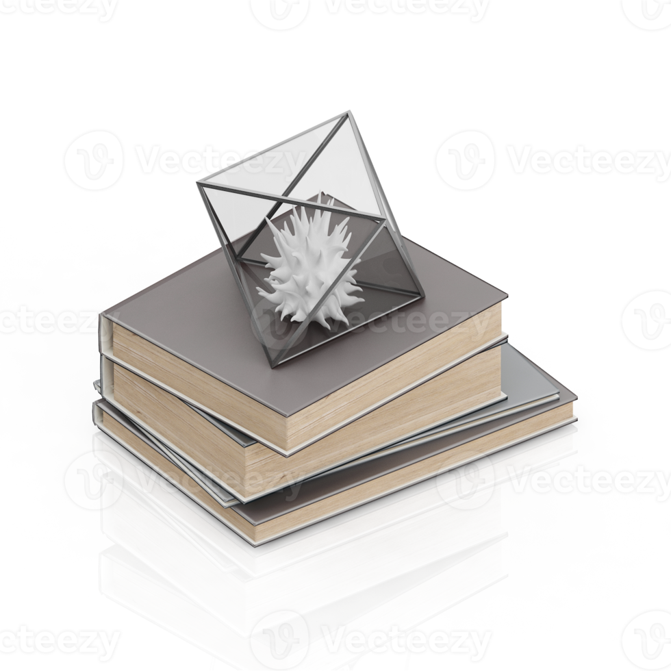 Isometric Books 3D render png