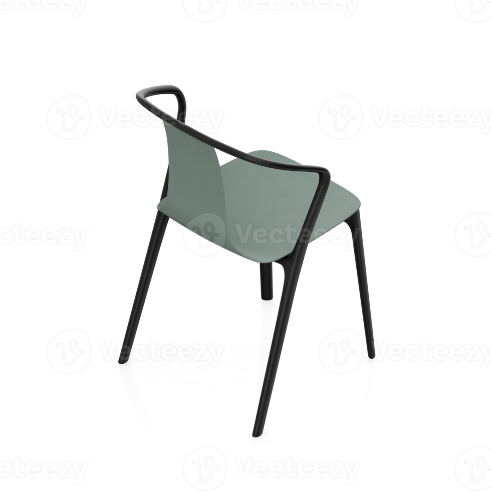 Isometric Chair 3D isolated rendering png