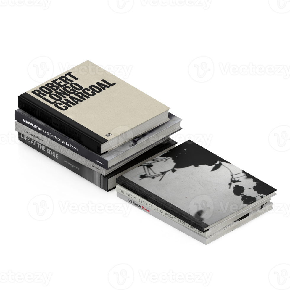 Isometric Books 3D render png