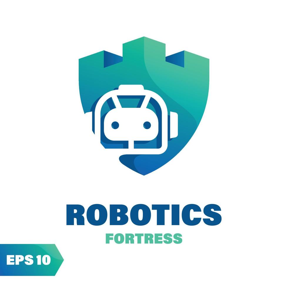 Robotics Fortress Logo vector