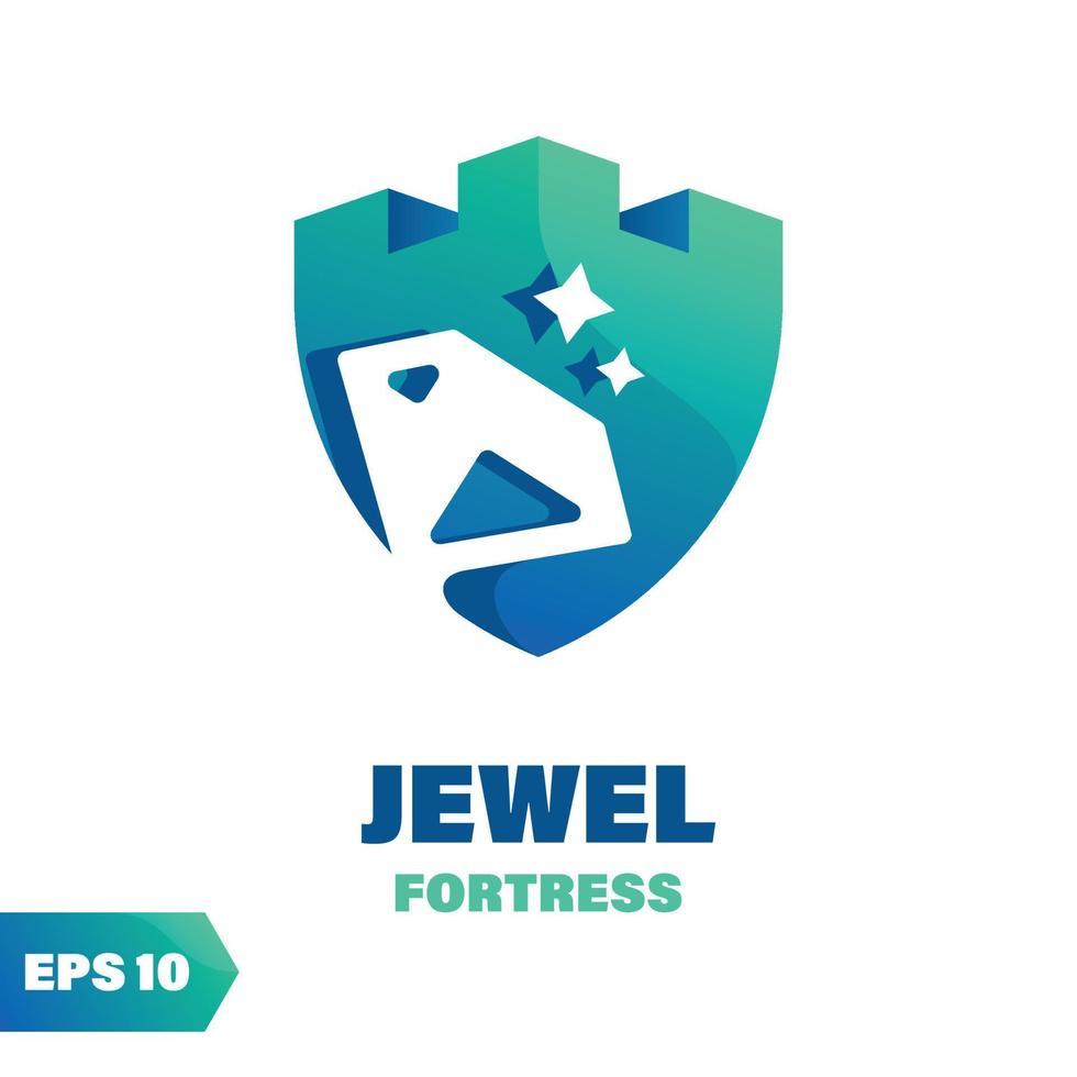 Jewel Fortress Logo vector