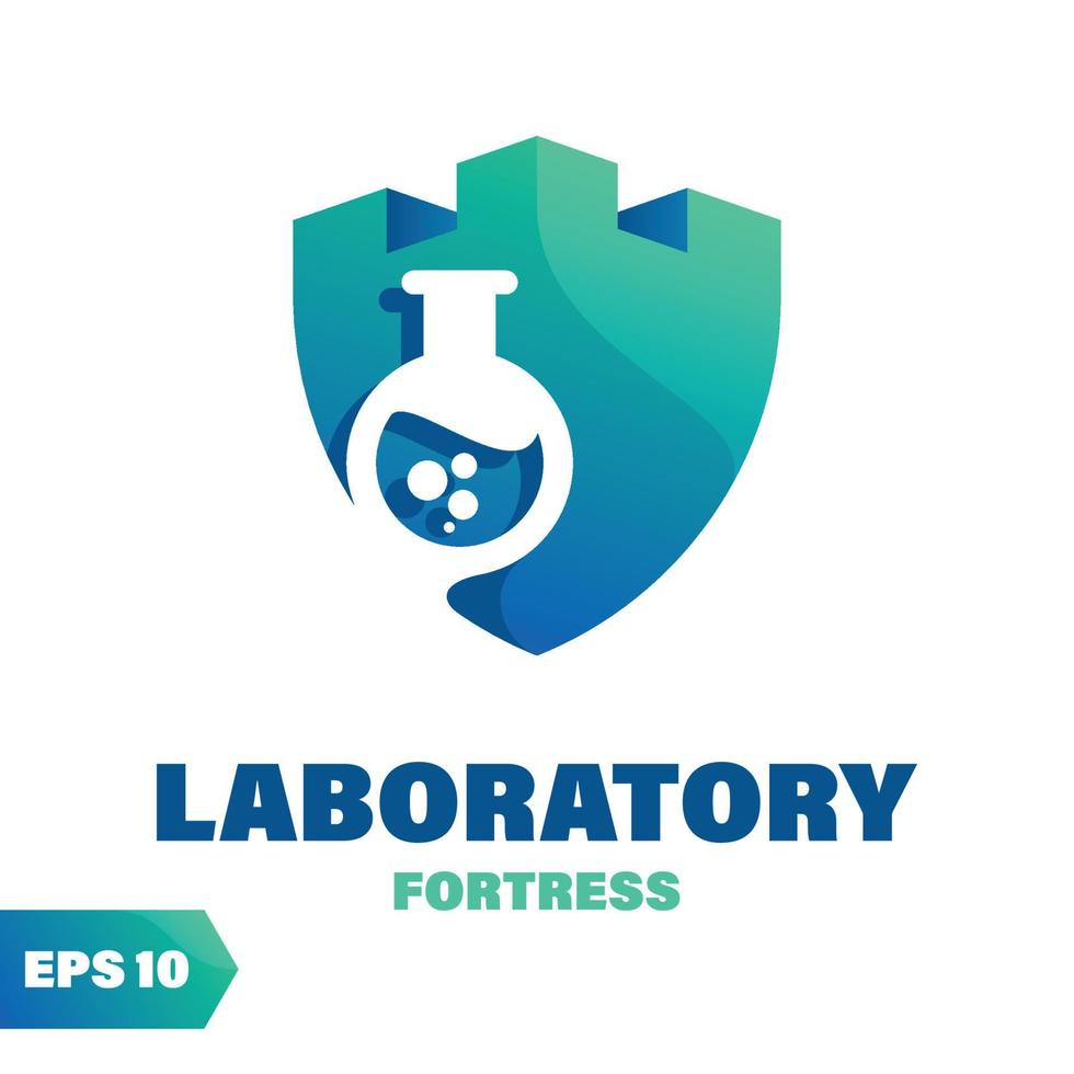 Laboratory Fortress Logo vector