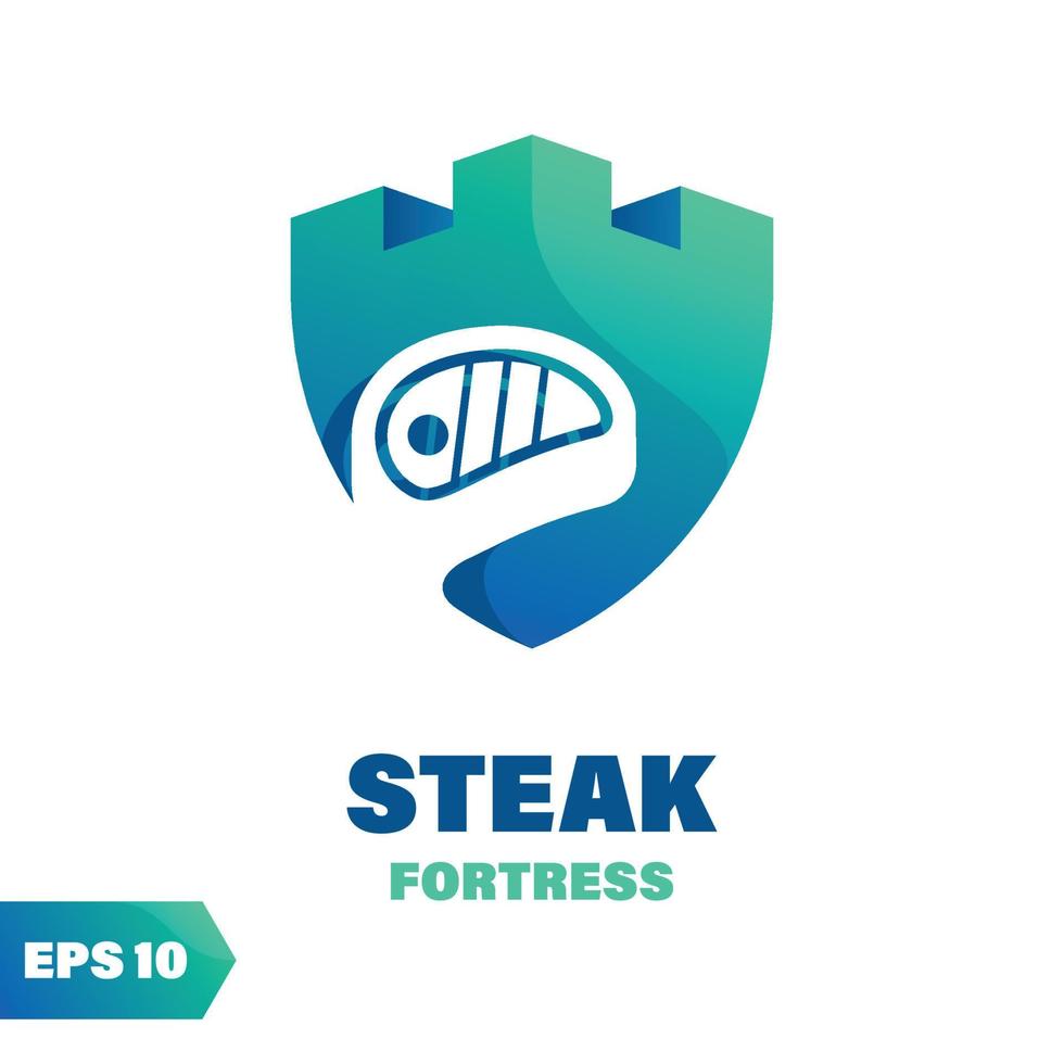 Steak Fortress Logo vector