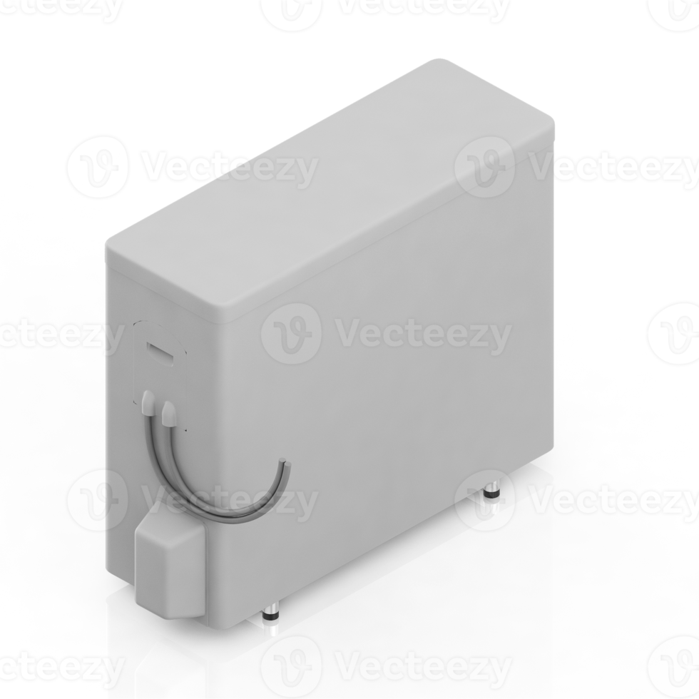 Isometric air conditioning 3D render png