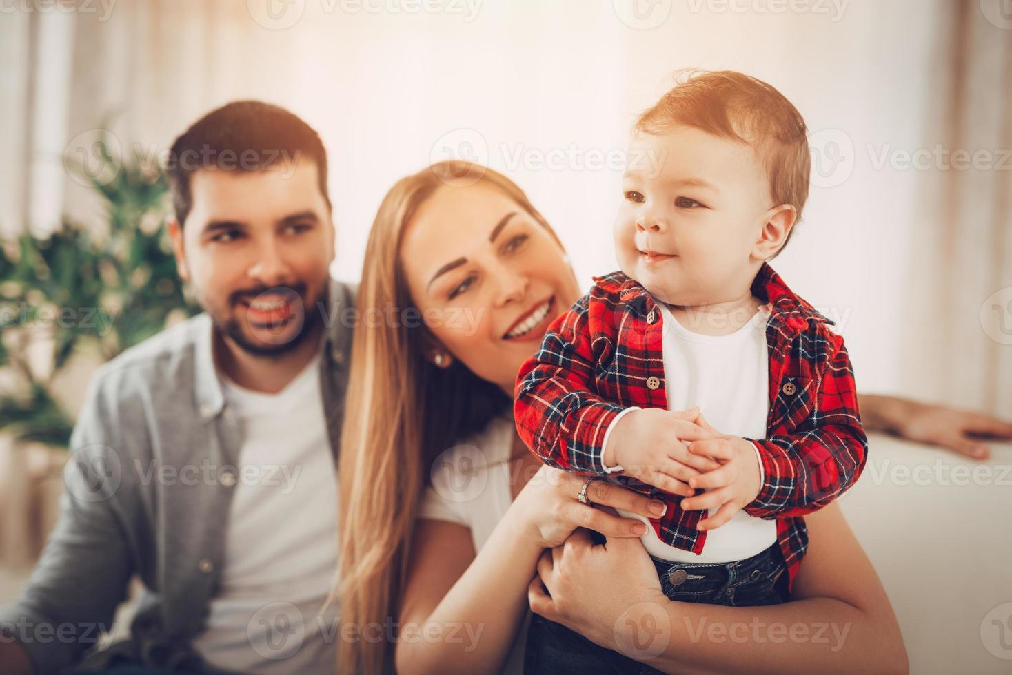 Cheerful Young Family photo