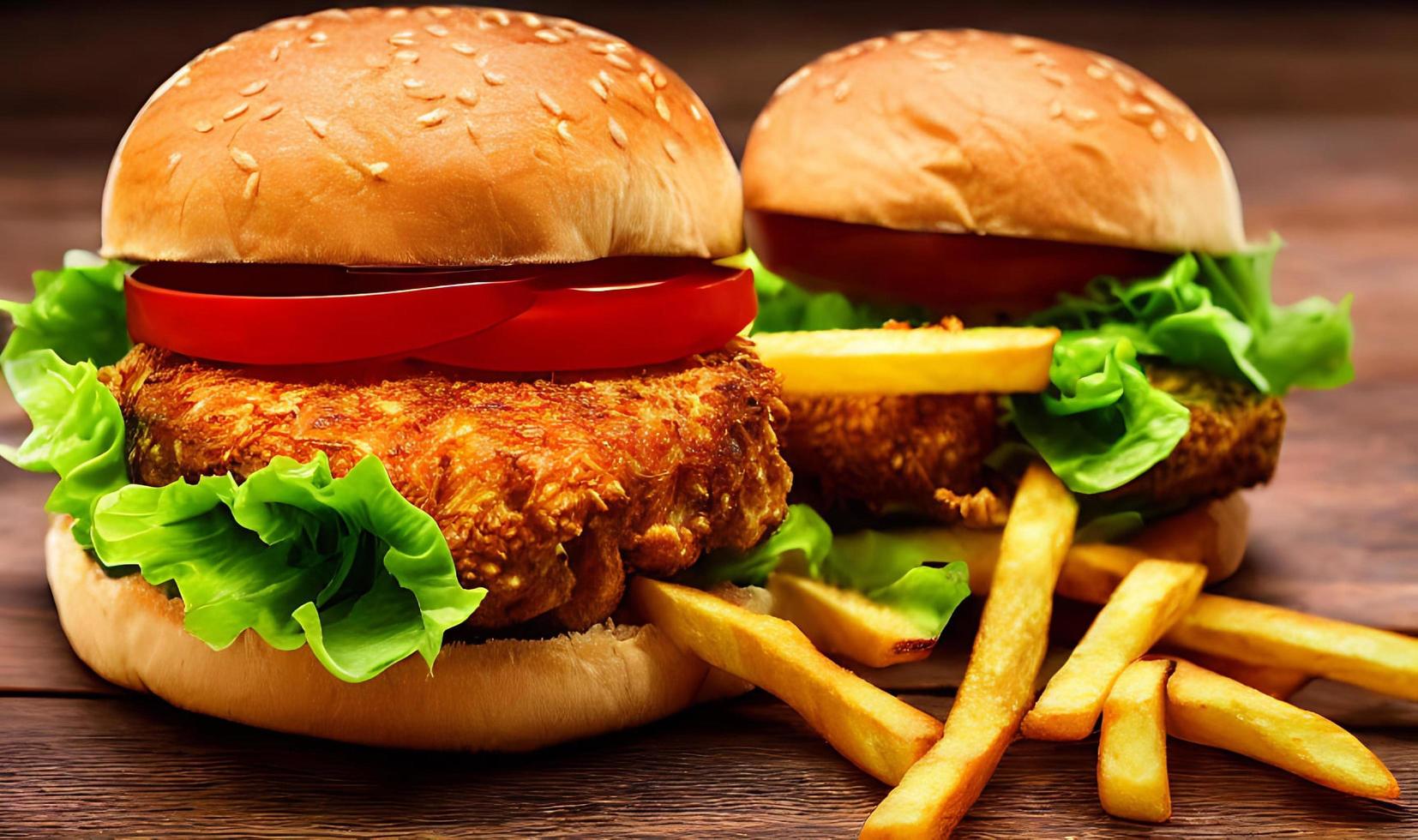 Chicken burger. Fresh tasty burger with fried chicken meat. 14060288 ...