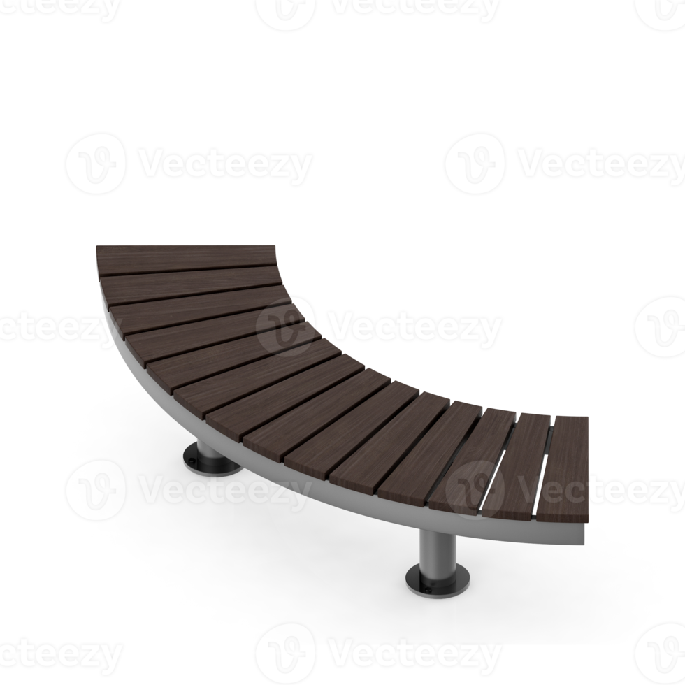 Isometric bench 3D render png