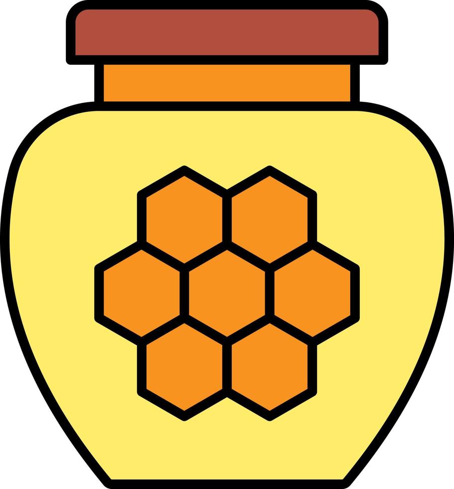 Honey color icon vector