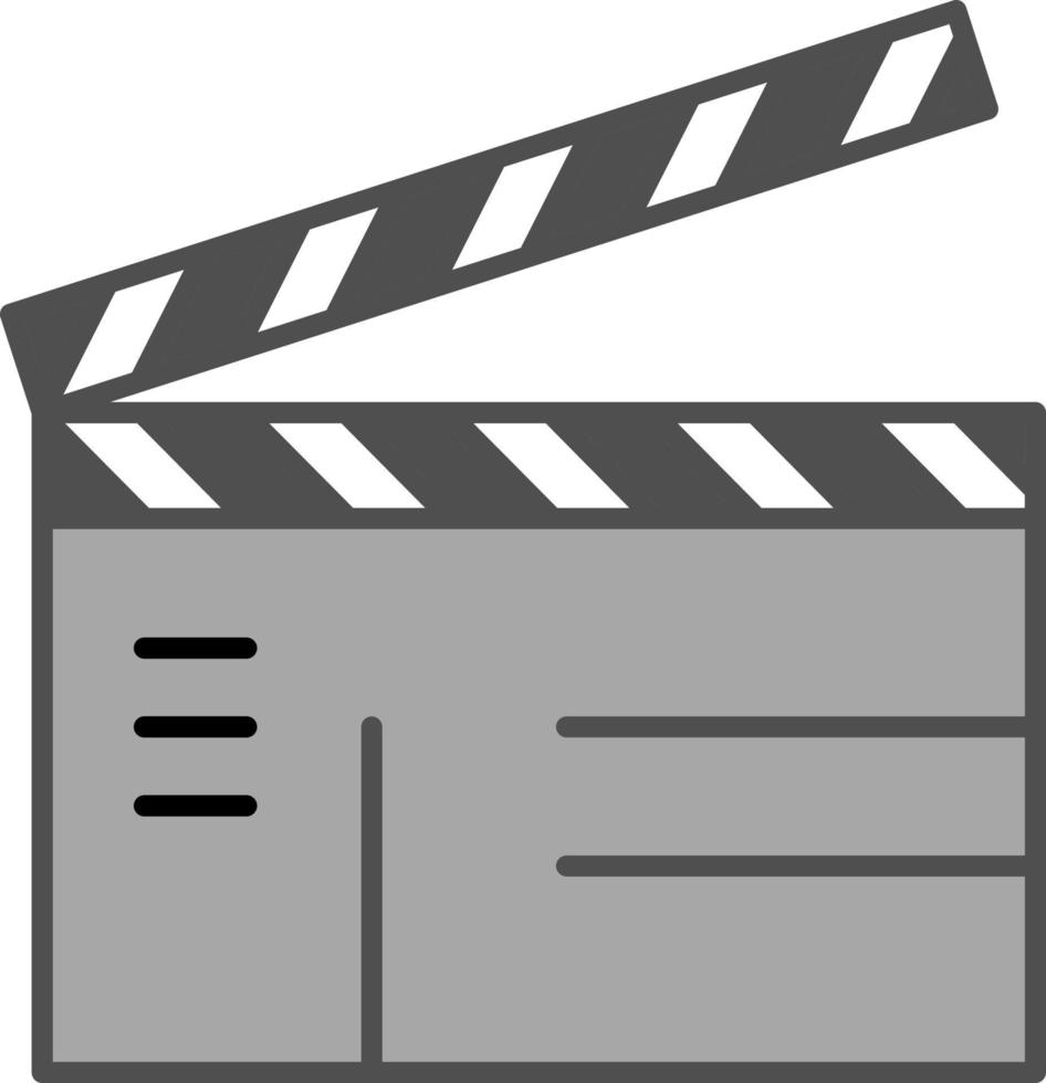 Clapperboard color icon vector