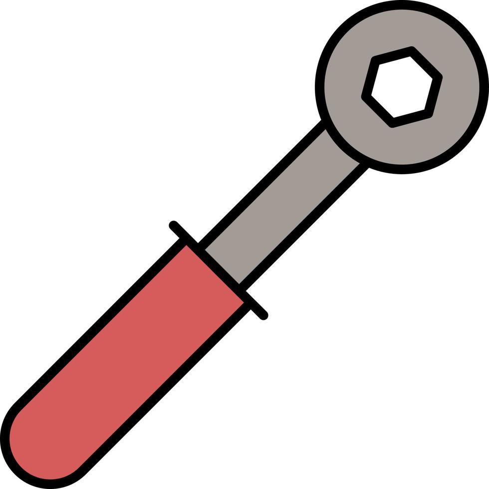 wrench, carpenter color icon vector