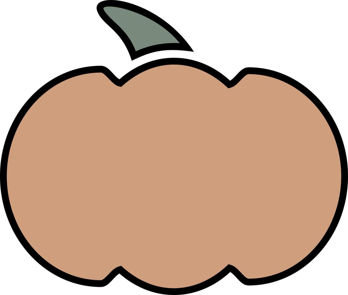 Pumpkin color icon vector