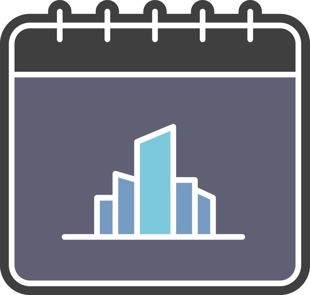 Calendar, city color icon vector
