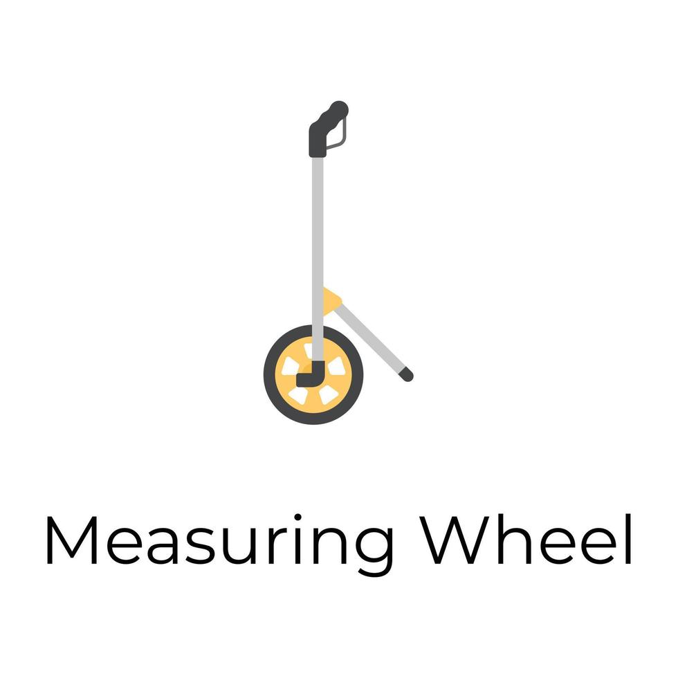 Trendy Measuring Wheel 14060689 Vector Art at Vecteezy