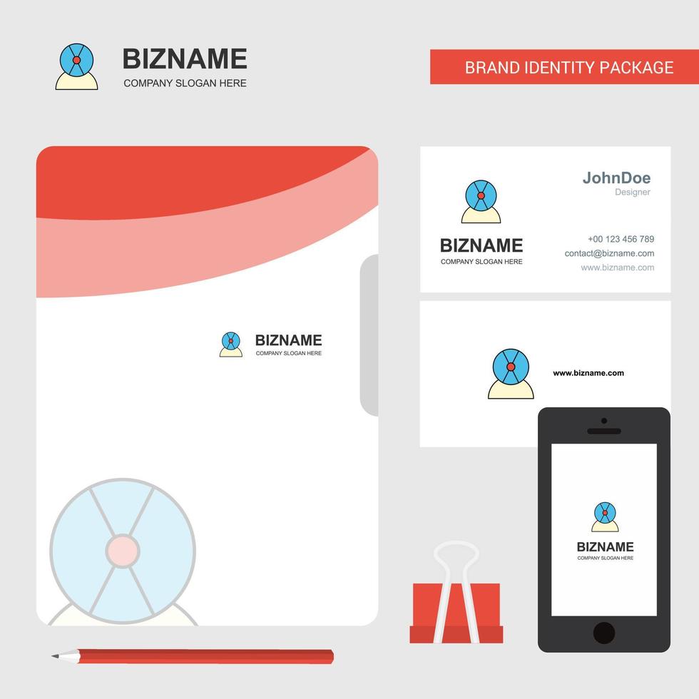 Disk avatar Business Logo File Cover Visiting Card and Mobile App Design Vector Illustration