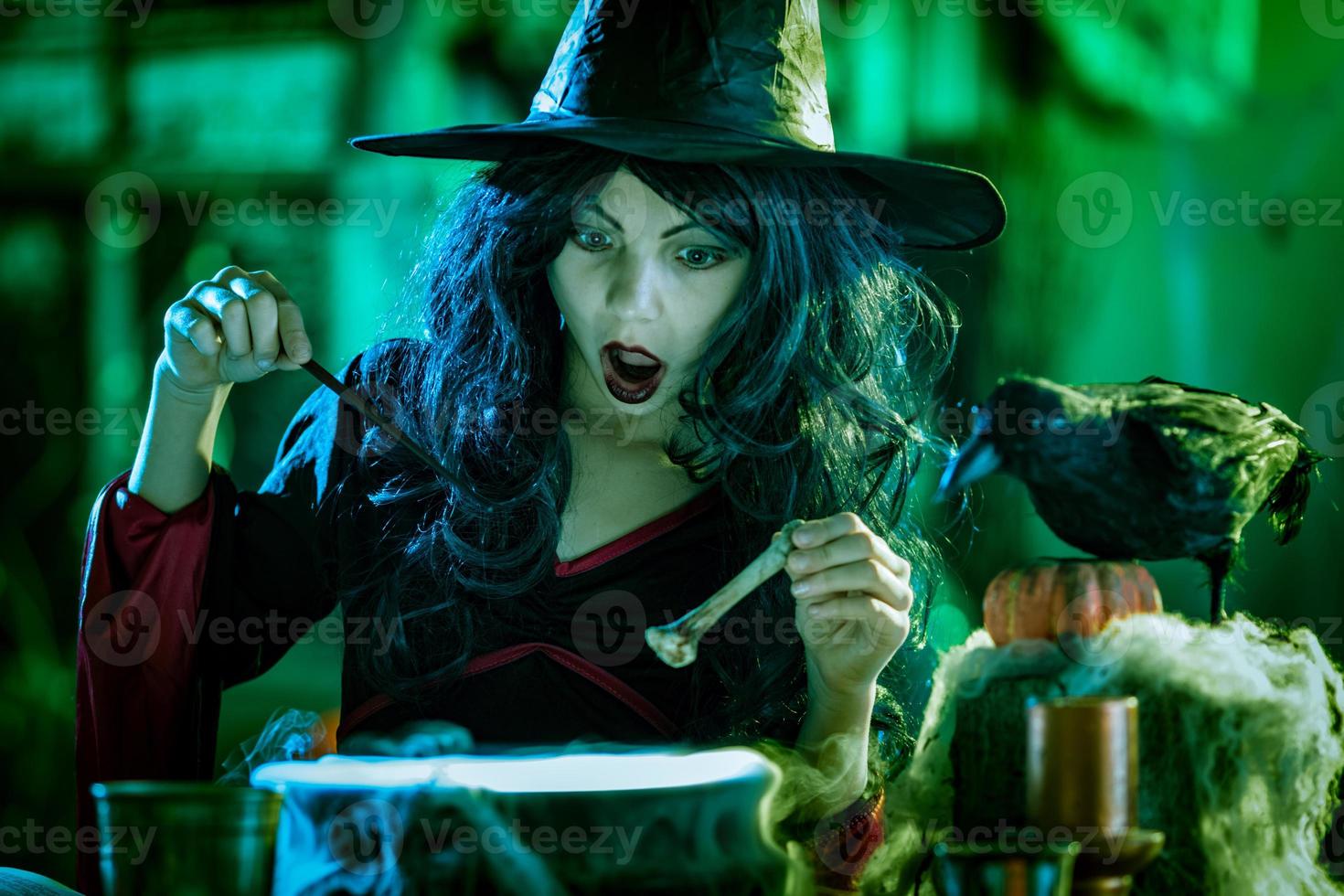 Young Witch Is Cooking With Magic Bouns photo