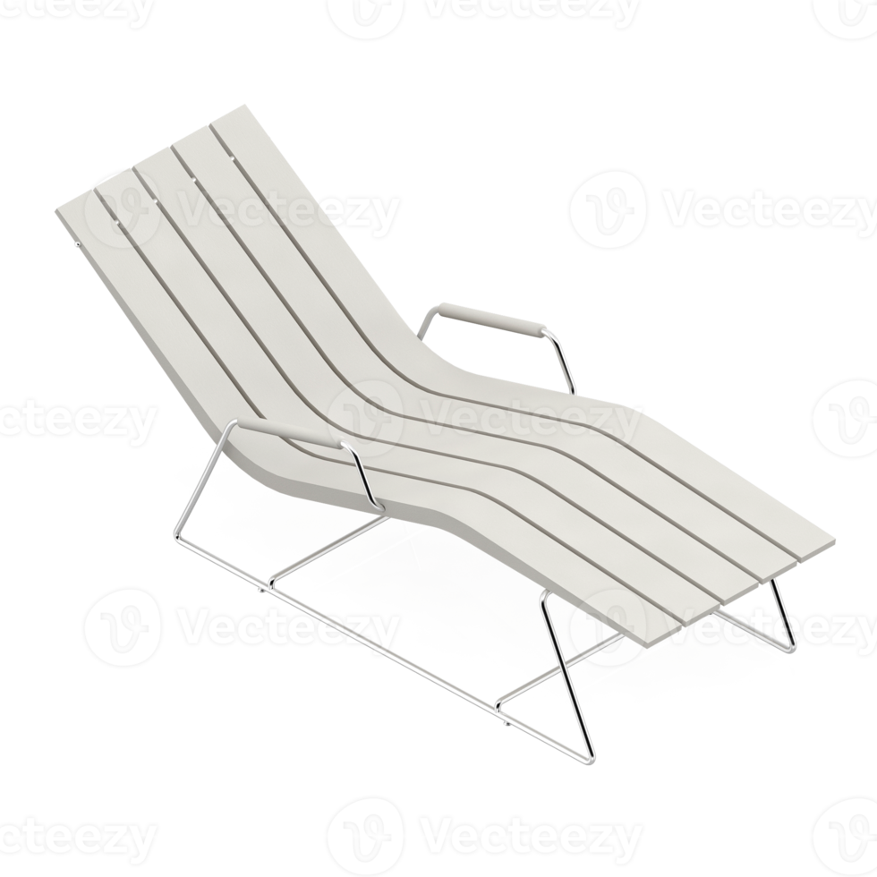 chaise isométrique rendu isolé 3d png