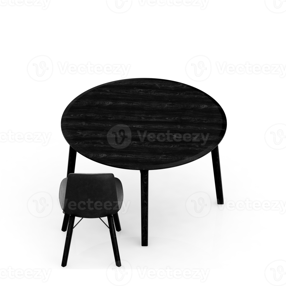 Isometric Chair 3D isolated rendering png