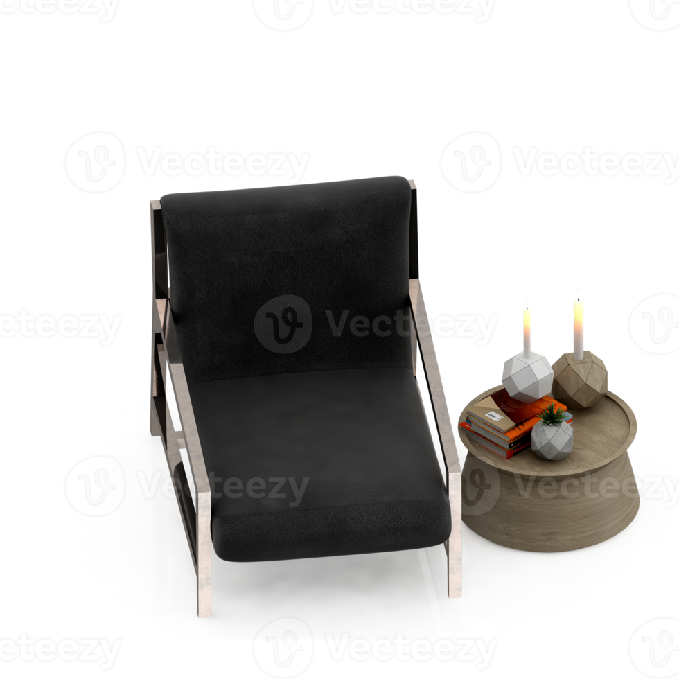 Isometric Armchair Isolated 3D render png