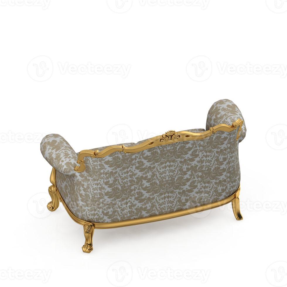 Isometric Armchair Isolated 3D render png