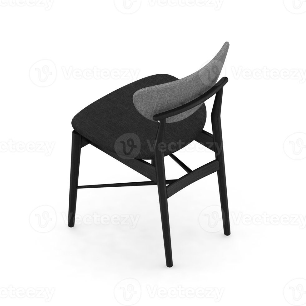 Isometric Chair 3D isolated rendering png