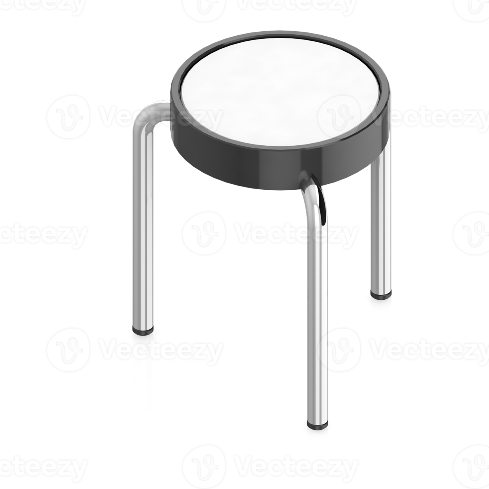Isometric Chair 3D isolated rendering png