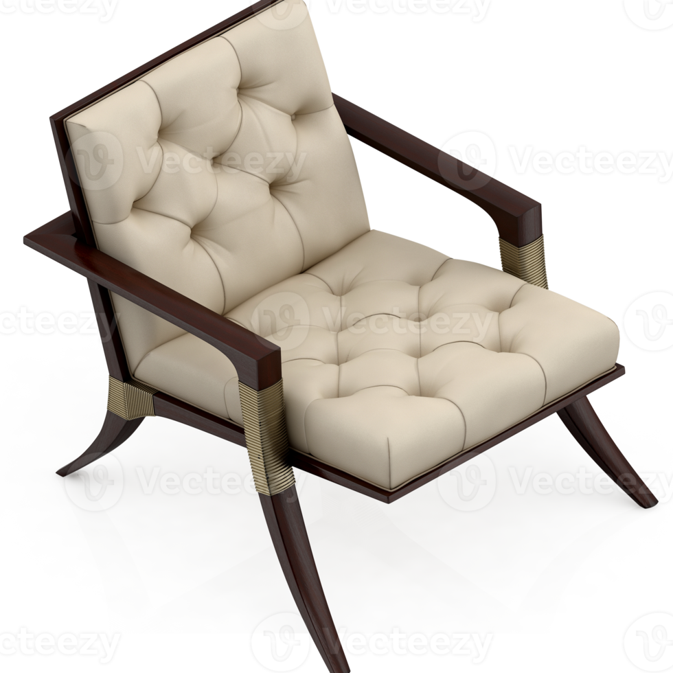 Isometric Armchair Isolated 3D render png