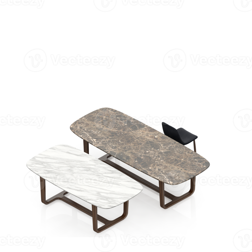 Isometric Table 3D render png