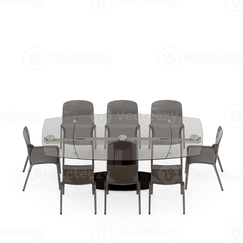 Isometric Table Set 3D render png