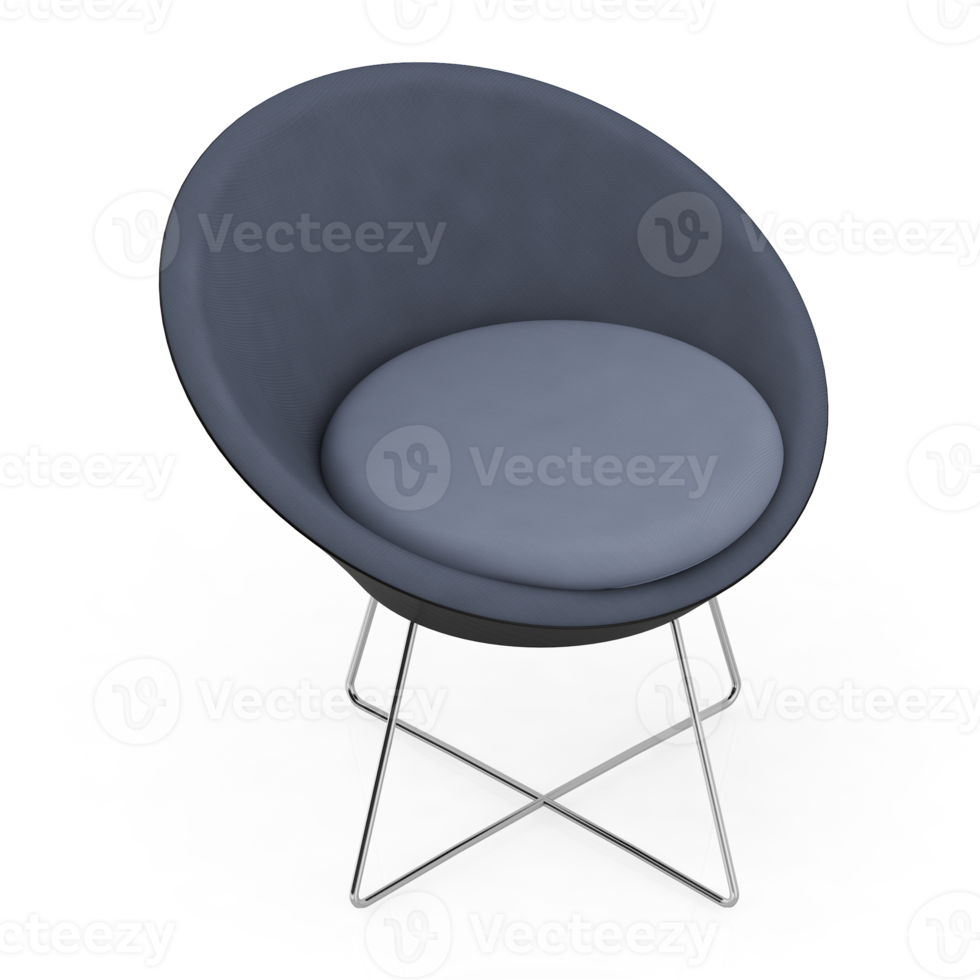 silla isométrica 3d renderizado aislado png