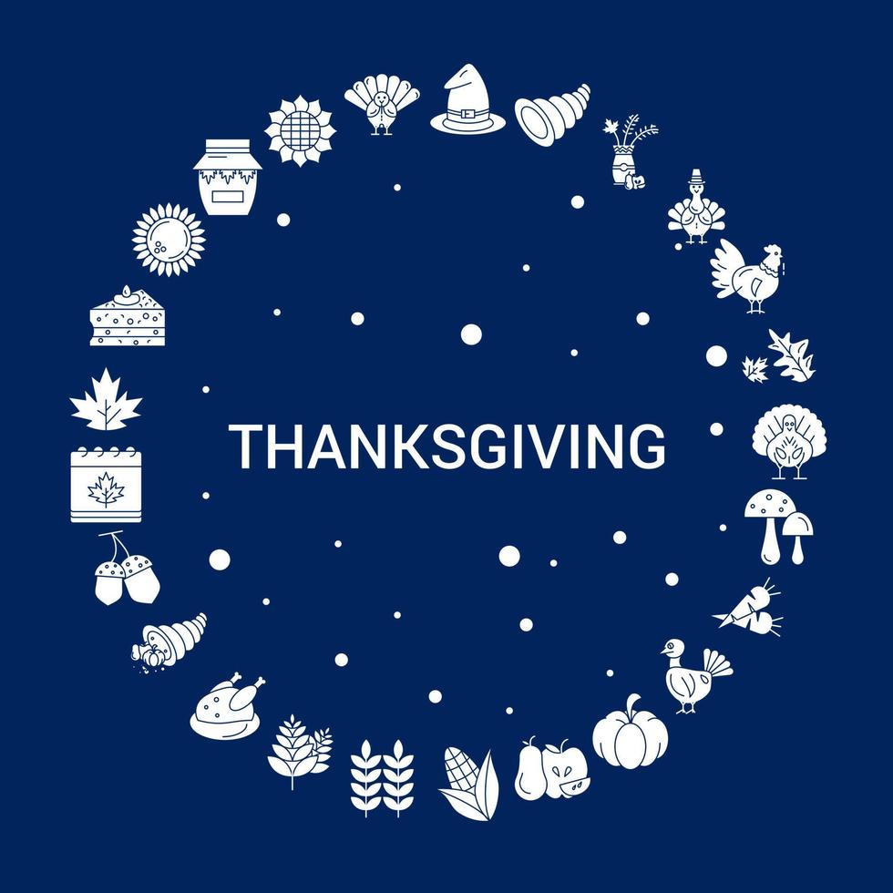 Creative Thanksgiving icon Background vector