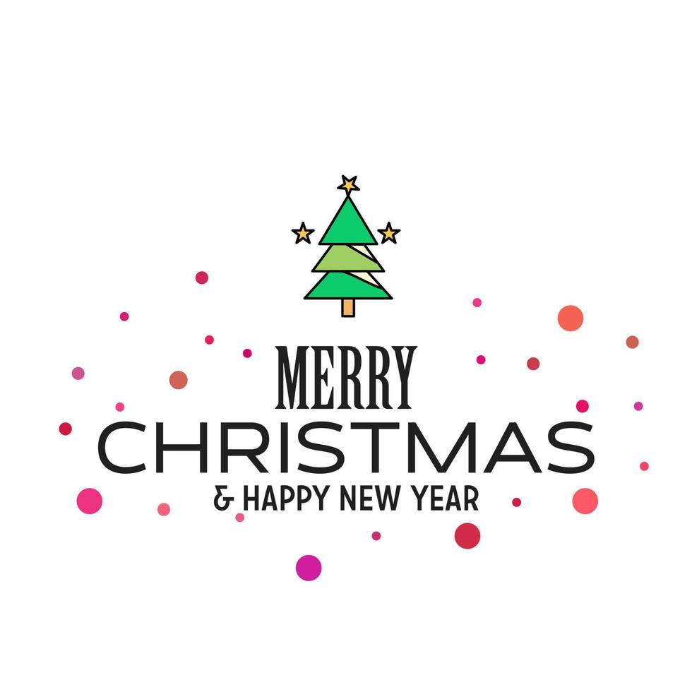 Merry Christmas and Happy New Year 2019 Dotted Background vector