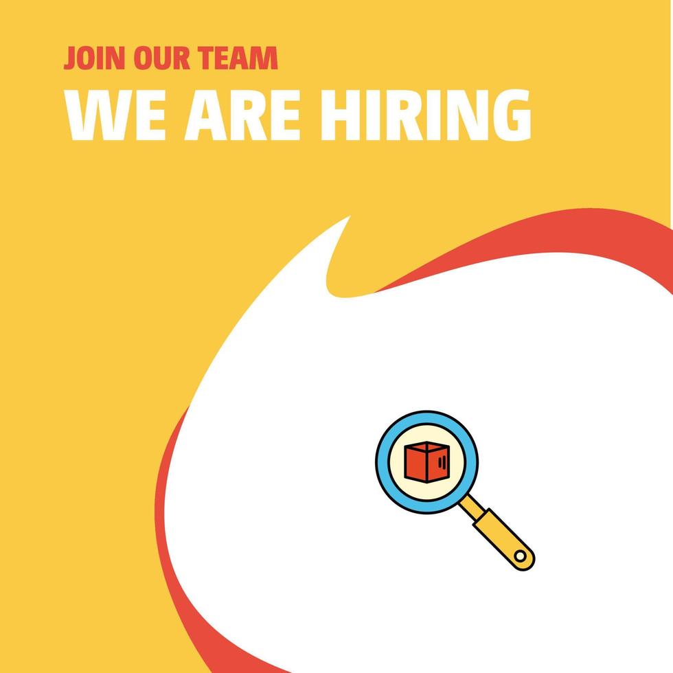 Join Our Team Busienss Company Search item We Are Hiring Poster Callout Design Vector background