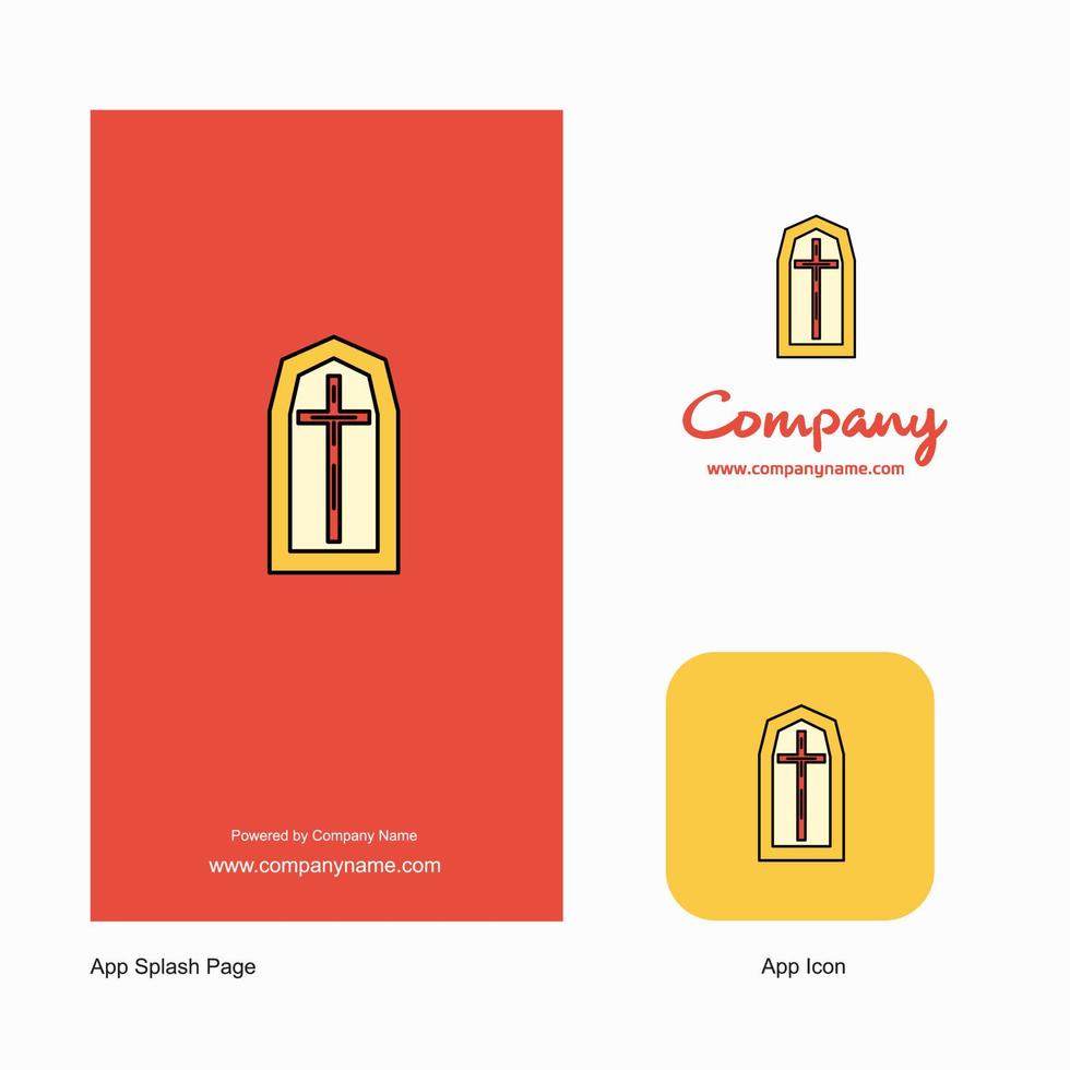 Grave Company Logo App Icon and Splash Page Design Creative Business App Design Elements vector