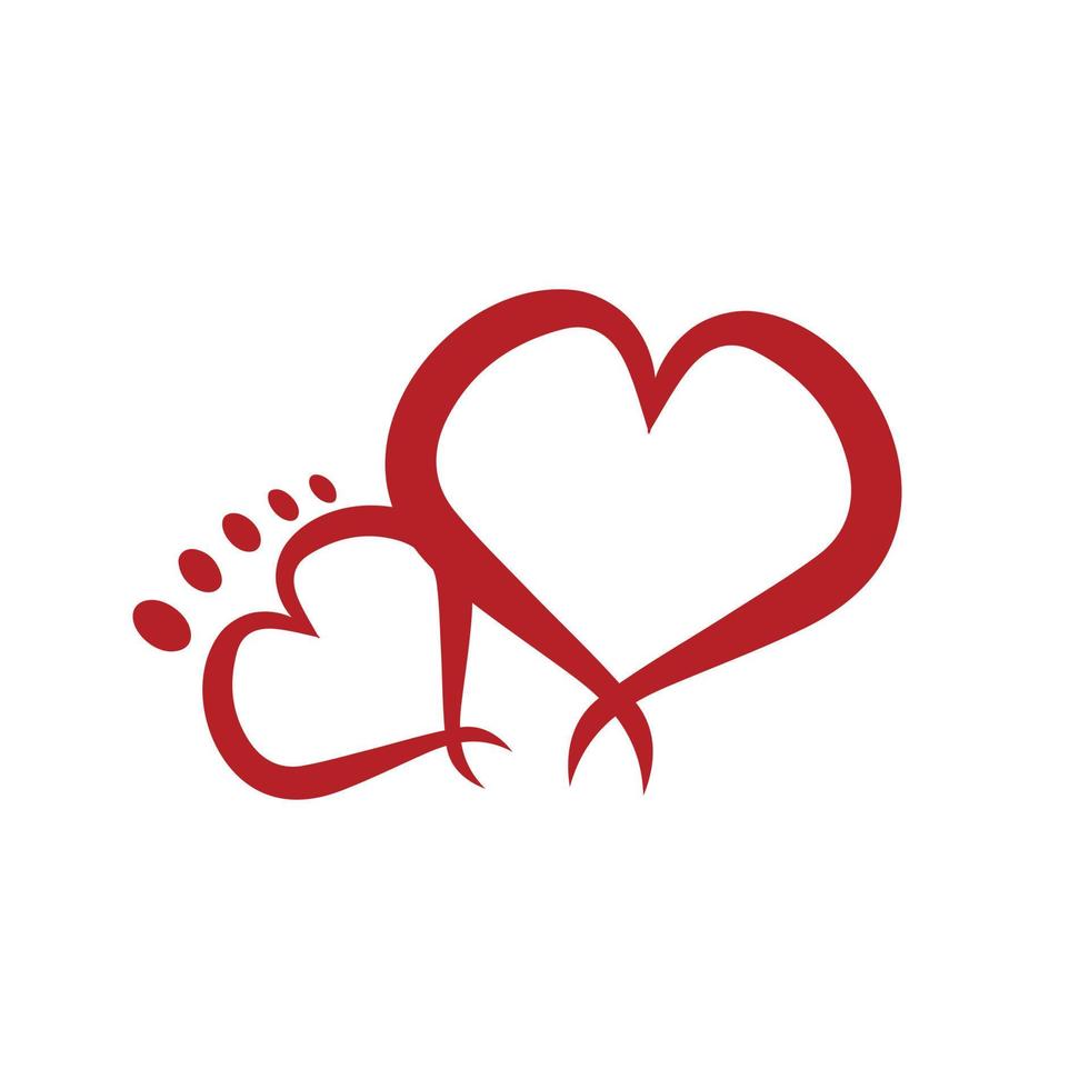 love foot logo free vector