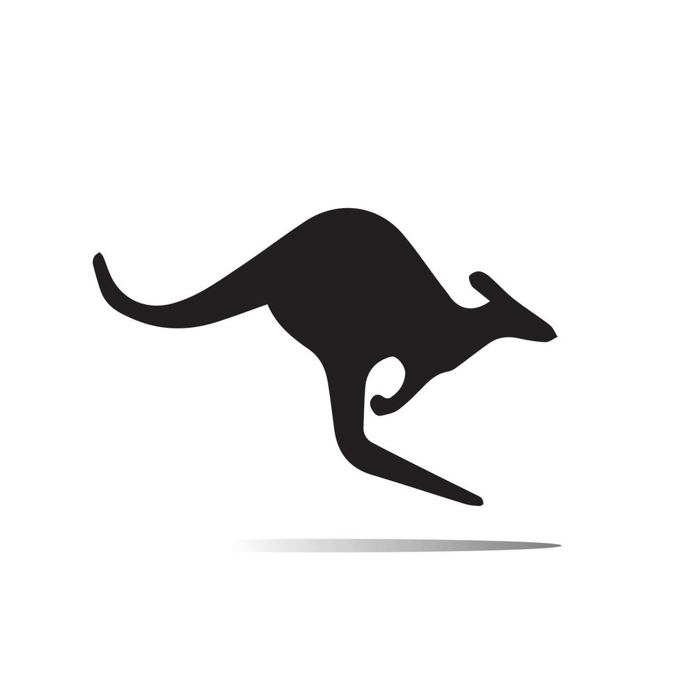 Kangaroo modern lcon for free vector. vector