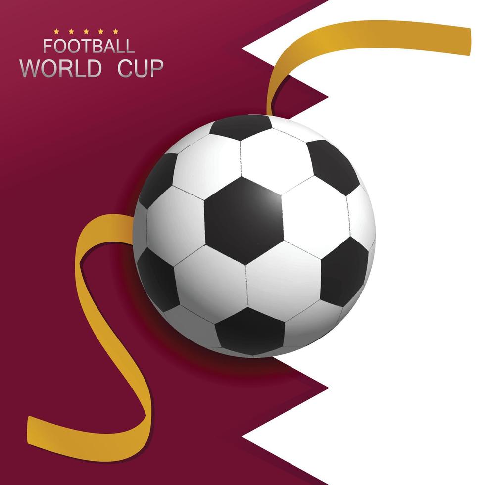 World cup  3D Football  Vector for free