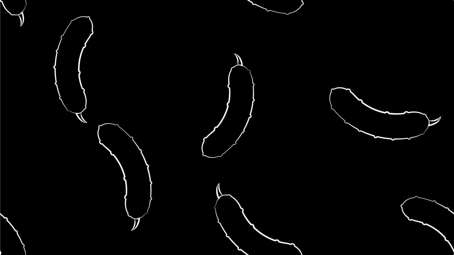 Seamless pattern with cozy cucumbers on white background for fabric, textile, clothes, tablecloth and other things. Vector image