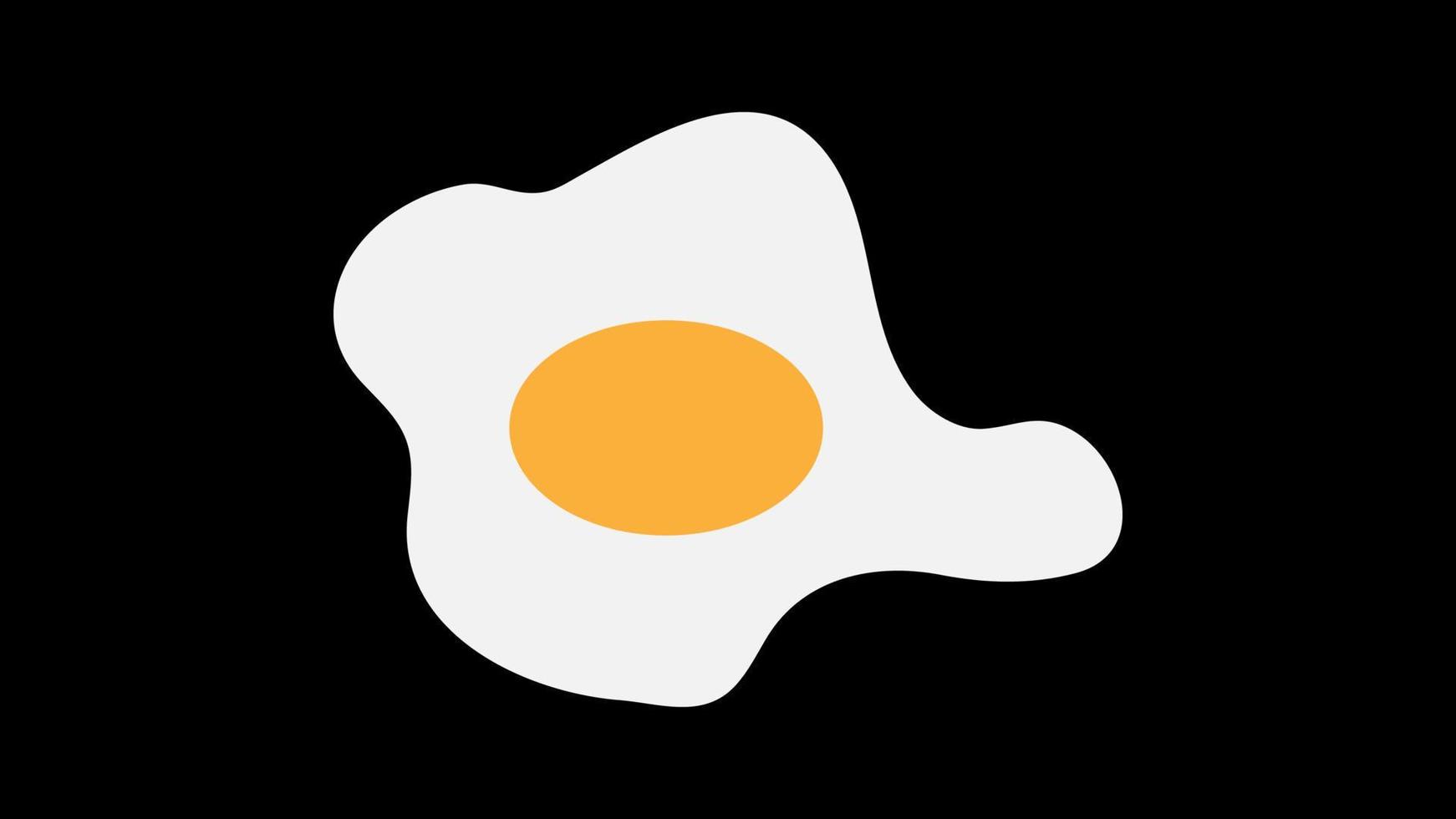 Fried eggs or scrambled eggs with sausage or frankfurter, logo design. Food and drink, breakfast, eatery and restaurant, vector design and illustration